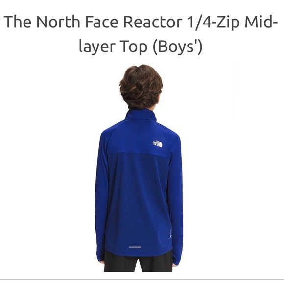 The North Face Reactor 1/4-Zip Mid-layer Top (Boys') - Picture 9 of 10